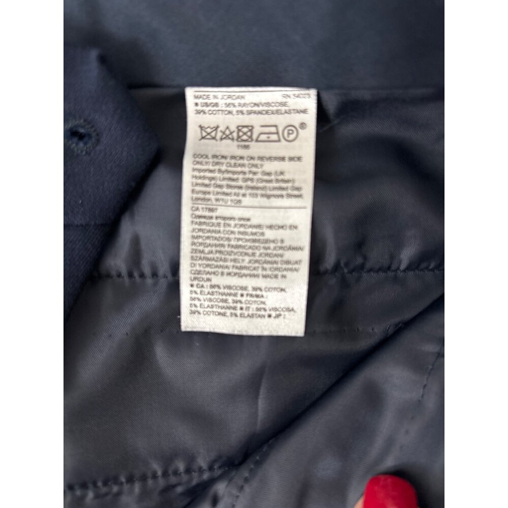 Banana Republic Women's Navy Track Inspired Sloan Style Trouser Pants Size 12 - Picture 5 of 8